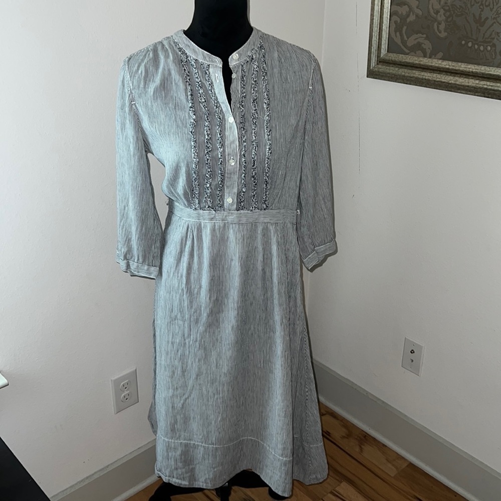 J. Crew Gray Midi Dress